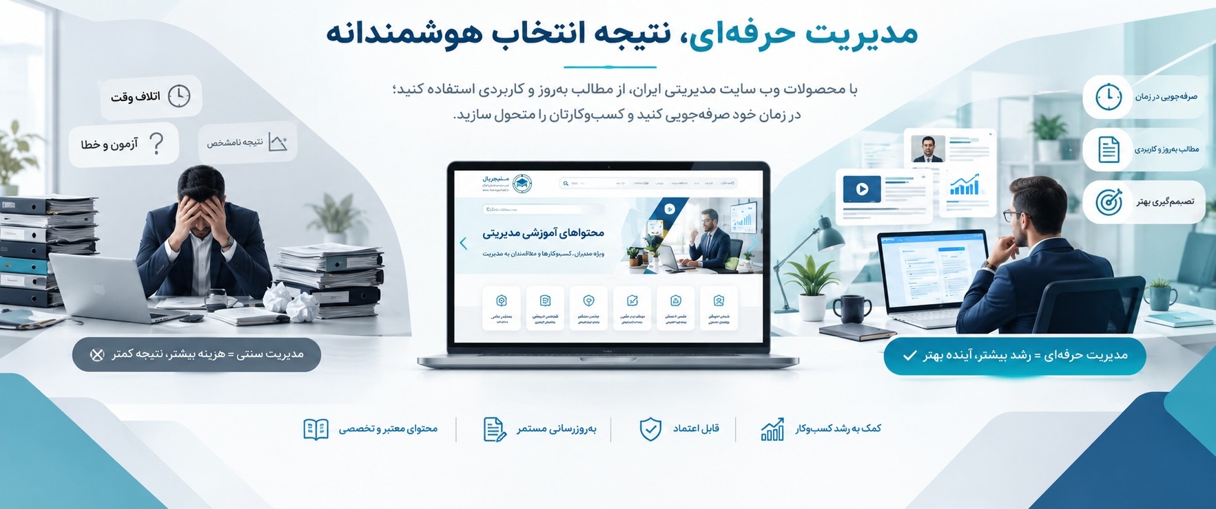 اسلایدر منیجریال - دوره‌ها و محصولات آموزشی